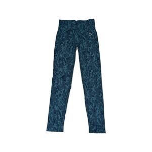 Gymshark Adapt Animal Seamless Leggings Butterfly Teal Green Womens